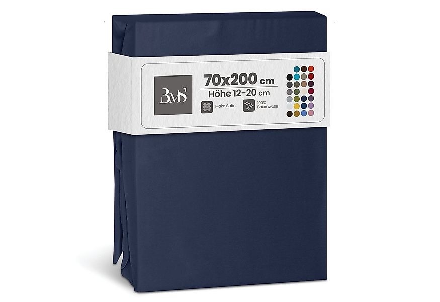 BETTWAESCHE-MIT-STIL Spannbettlaken Mako Satin Spannbettlaken, Matratzenhöh günstig online kaufen