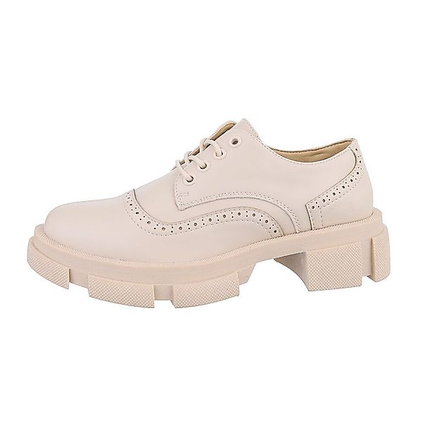 Ital-Design Damen Schnürschuhe Freizeit Schnürschuh Blockabsatz günstig online kaufen