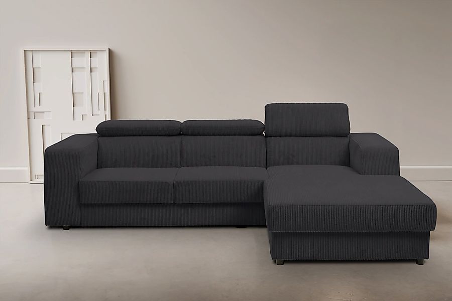WERK2 Ecksofa "Cherry, modernes Sofa mit Komfortfunktionen, Breite 270cm, L günstig online kaufen