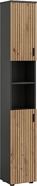 welltime Hochschrank MANI, Höhe: 192 cm, Paneeloptik, 2 offene Fächer, 2 Tü günstig online kaufen