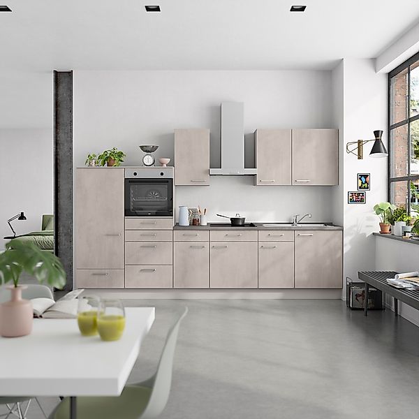 nobilia® Küchenzeile »"Riva I"« vormontiert, Ausrichtung wählbar, Breite 33 günstig online kaufen