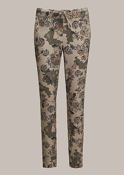 MADELEINE Jogger Pants "Druckhose Hose mit Blumenmuster" günstig online kaufen