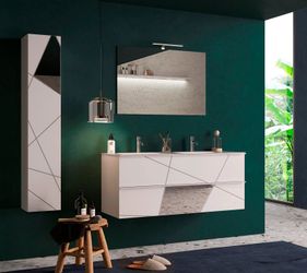 welltime Hängeschrank "Vittoria" 1 Tür, Höhe 138 cm, Breite 25 cm, Front mi günstig online kaufen