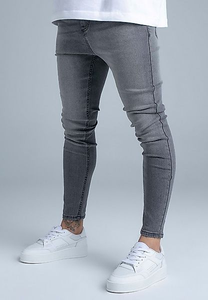 Siksilk Skinny-fit-Jeans SikSilk Herren Graue Skinny Jeans günstig online kaufen