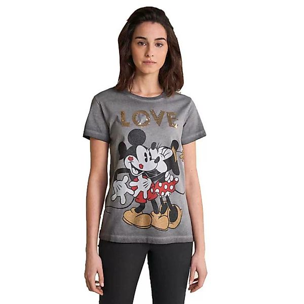 Salsa Jeans Love Mickey And Minnie Kurzärmeliges T-shirt S Black günstig online kaufen