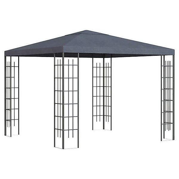 Outsunny Pavillon grau Stahl B/H/L: ca. 295x255x295 cm günstig online kaufen