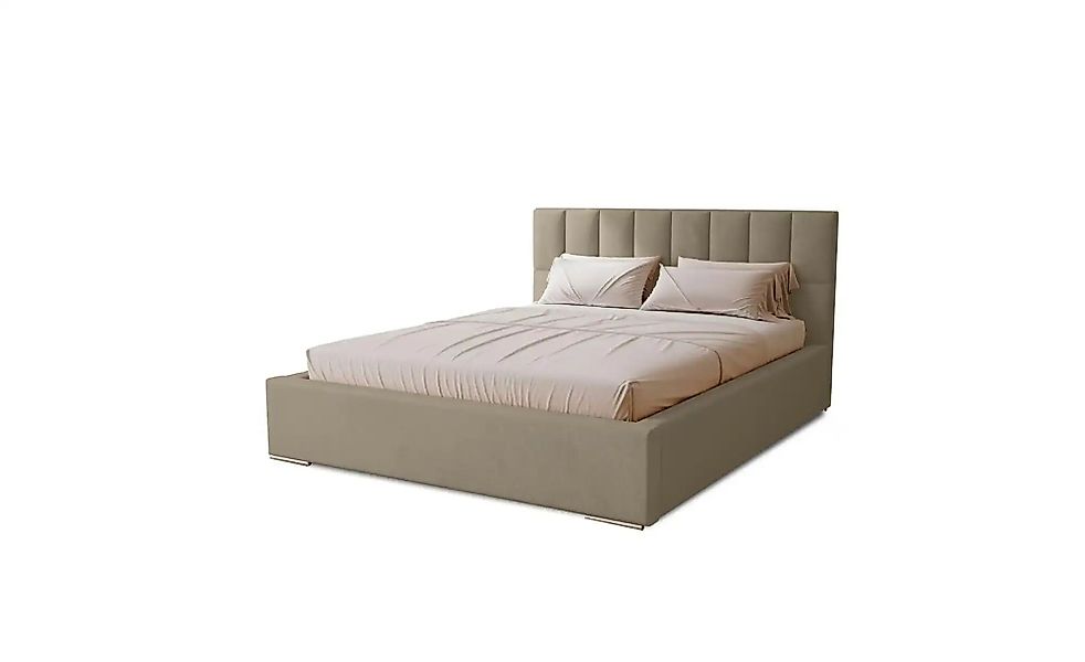 Polsterbett mit Stauraum Draven ¦ beige ¦ Maße (cm): B: 155 H: 100 Betten > günstig online kaufen