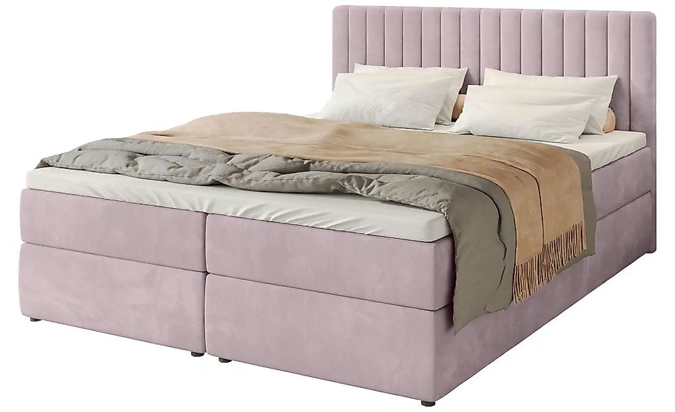 Boxbett mit Bettkasten und Topper Drayton ¦ rosa/pink ¦ Maße (cm): B: 160 H günstig online kaufen