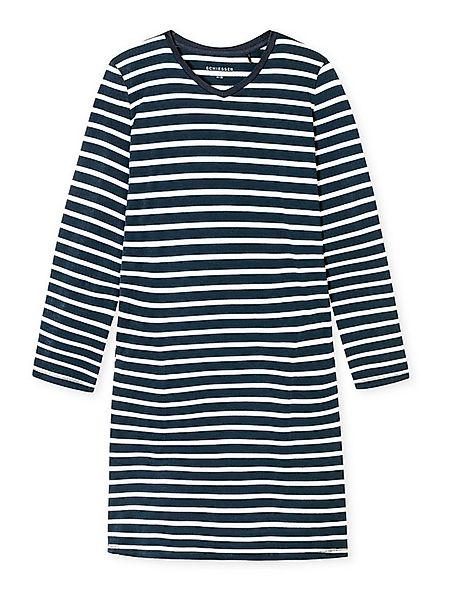 Schiesser Nachthemd langarm 95cm - Casual Essentials Nacht-hemd schlafmode günstig online kaufen
