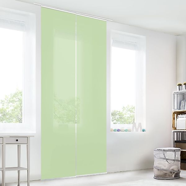 Bilderdepot24 Schiebegardine modern Flächenvorhang blickdicht Mint, günstig online kaufen