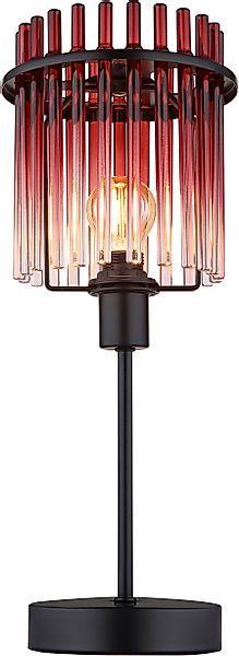 GLOBO LIGHTING Tischleuchte »GORLEY« E14 1 Stk. Tischlampe Glasstäbe brombe günstig online kaufen