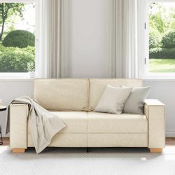 vidaXL Sofa 2-Sitzer Sofa Leinen 140 günstig online kaufen