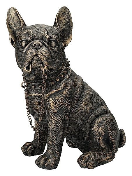 Figuren Shop GmbH Tierfigur Hundefigur - Französische Bulldogge will Gassi günstig online kaufen