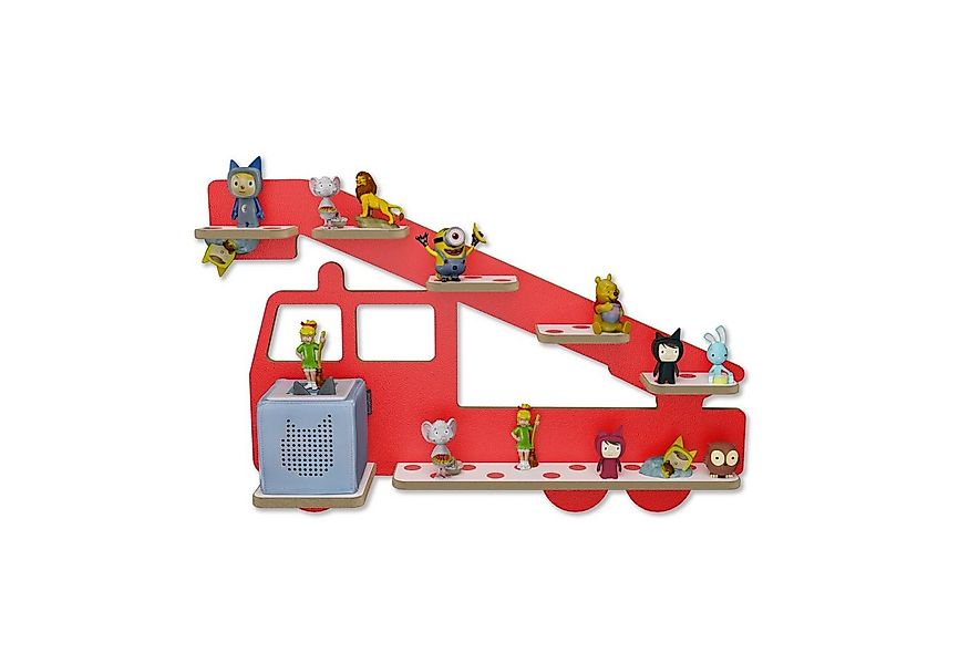 Holzura Kinderregal Tonieregal für Toniebox, Kinderregal Feuerwehr Regal fü günstig online kaufen