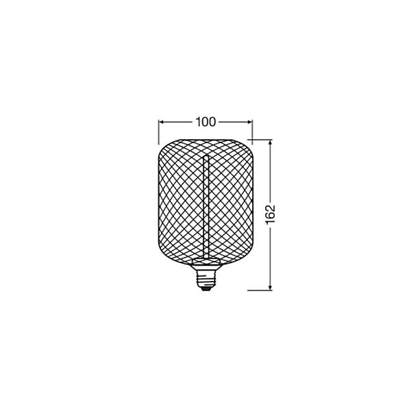 LEDVANCE DECOR STRAW FILAMENT LAMP IN METAL HOUSING 3.5W 818 E27 - 40580758 günstig online kaufen