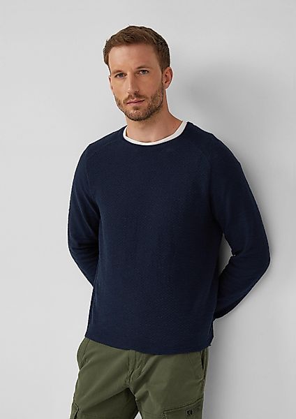 s.Oliver Longpullover Strickpullover Strukturierter Pullover aus günstig online kaufen