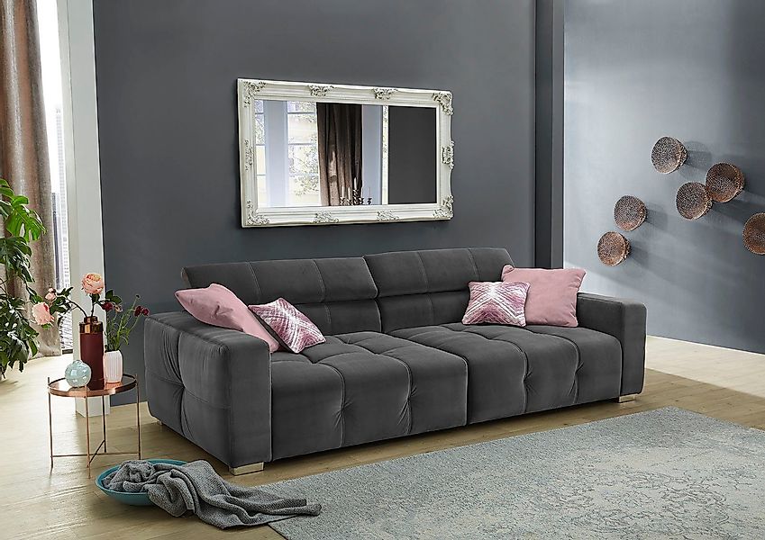 Jockenhöfer Gruppe Big-Sofa "Trento" mit Wellenfederung, Sitzkomfort und me günstig online kaufen