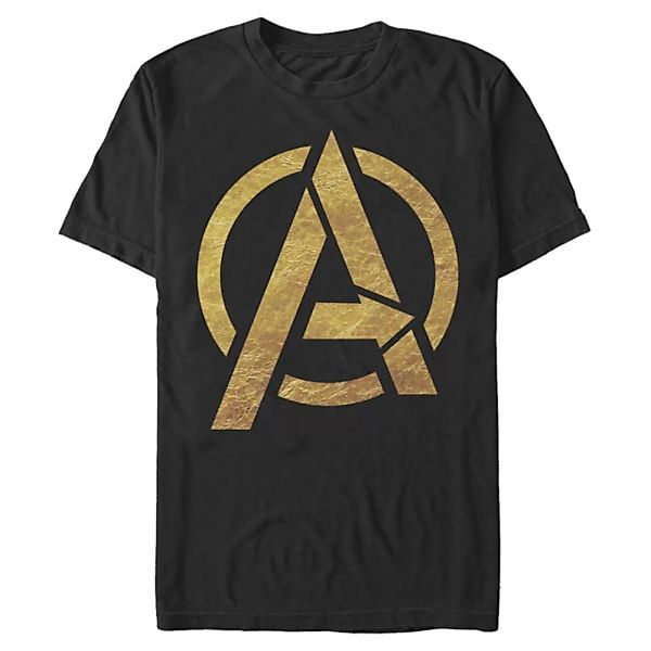 Marvel - Logo Gold Foil Avengers - Männer T-Shirt günstig online kaufen
