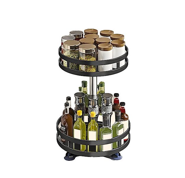 PODOFO Gewürzregal Gewürzregal Drehbar 3 Etagen 360° Drehbarer Küchenorgani günstig online kaufen