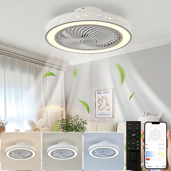 Lapamax Deckenventilator Dimmbar Smart Deckenventilator mit günstig online kaufen