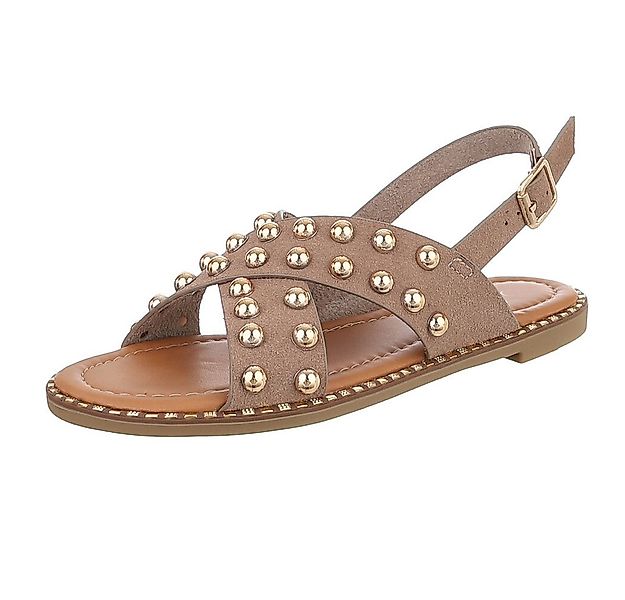 Ital-Design Modische Damen-Sandalen mit Nieten für Freizeit & Alltag Riemch günstig online kaufen
