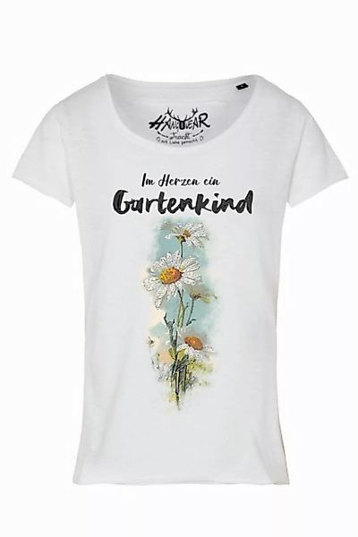 Hangowear Trachtenshirt Trachtenshirt Damen - GARTENKIND - weiß günstig online kaufen