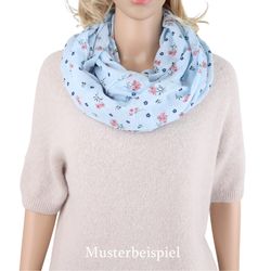 MIRROSI Loop Damen Schal mit Blumen-Muster günstig online kaufen