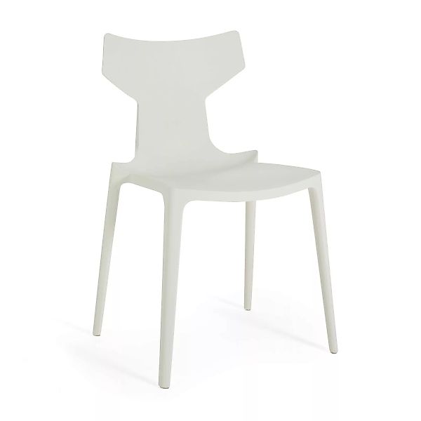Stapelbarer Stuhl Re-Chair plastikmaterial weiß / Recyceltes Material - Kar günstig online kaufen