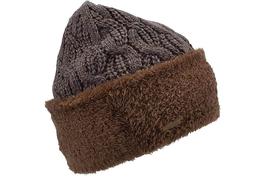 Seeberger Strickmütze Strickmütze mit Kunstfell Aufschlag günstig online kaufen