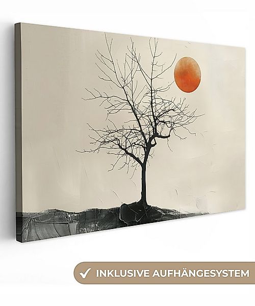 OneMillionCanvasses® Leinwandbild Baum - Sonne - Modern - Landschaft, Fotod günstig online kaufen