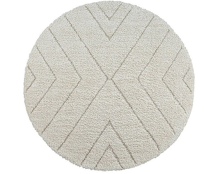 the carpet Teppich Bahar Shaggy, rund, Höhe: 30 mm, Shaggy eleganter Wohnzi günstig online kaufen