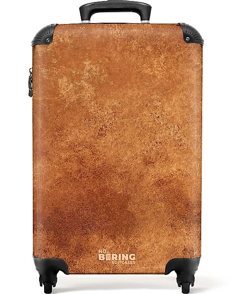 NoBoringSuitcases.com© Hartschalen-Trolley Gleichmäßige Roststruktur in Erd günstig online kaufen