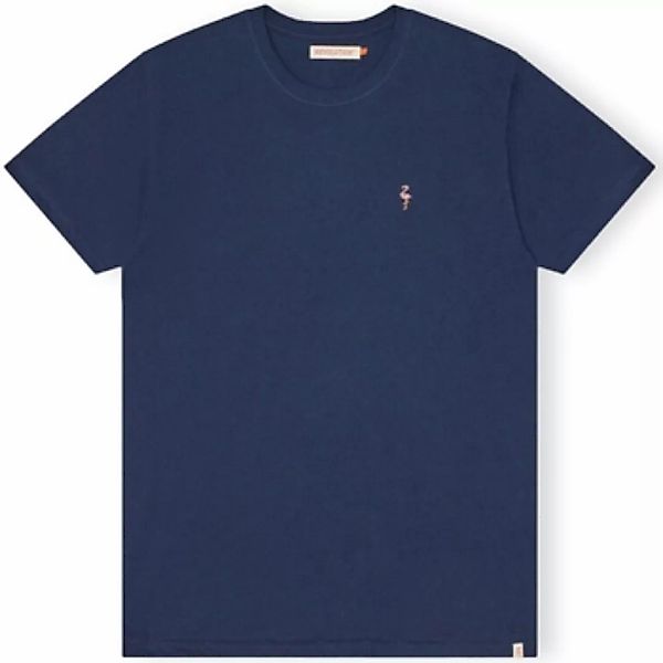 Rvlt Revolution  T-Shirts & Poloshirts T-Shirt Regular 1364 FLA - Navy Mel günstig online kaufen