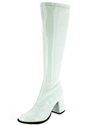 Das Kostümland Gogo Damen Retro Lackstiefel, günstig online kaufen