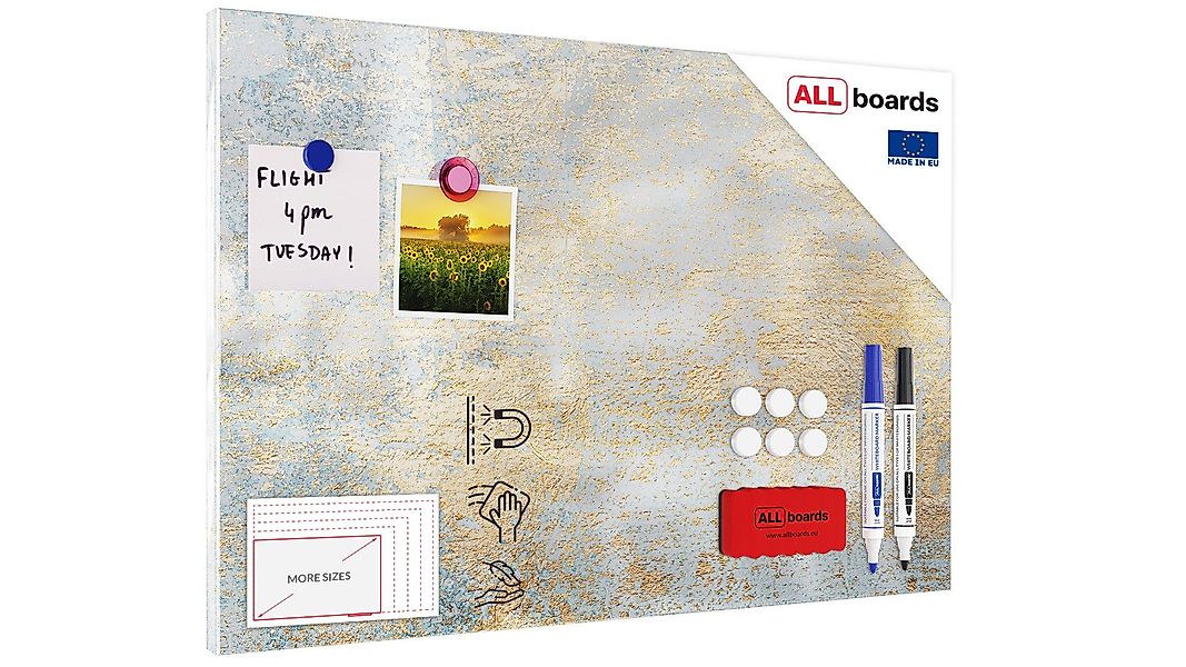 ALLboards Tafel Metallische Magnettafel, MetalBoard, GOLDENER günstig online kaufen