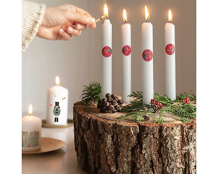 moses Dekoobjekt moses. Kerzen-Tattoos Winterwunder, 40 weihnachtliche Tatt günstig online kaufen