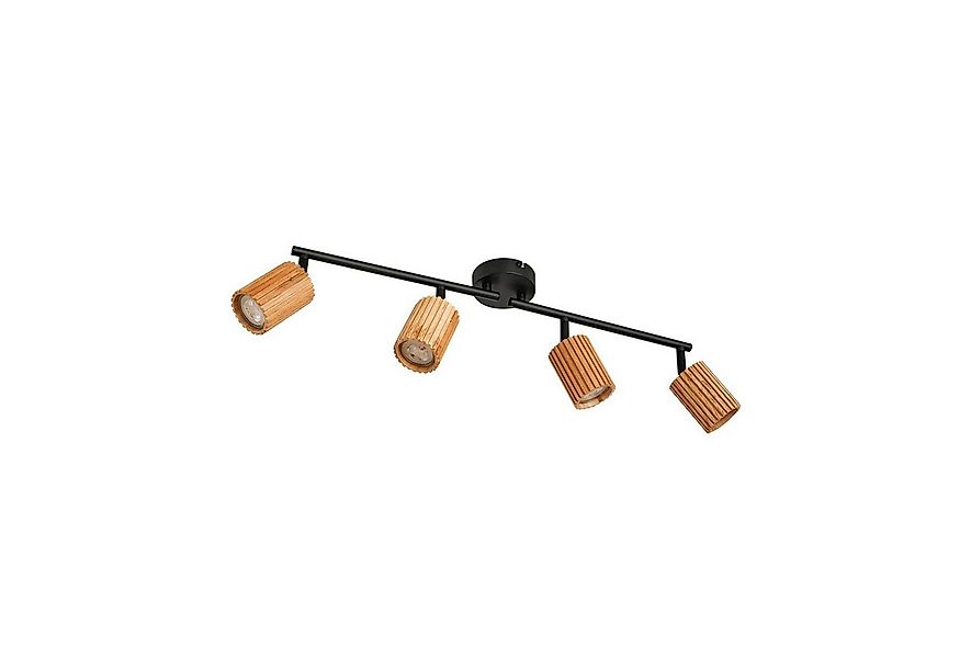 Lindby Deckenstrahler Stralino, Holz IP20, 4 x 10 W LED günstig online kaufen