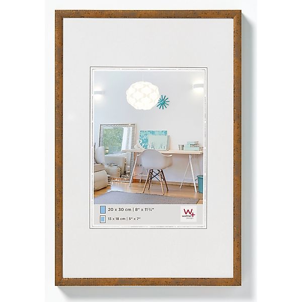 walther design New Lifestyle Kunststoff Bilderrahmen 18x24 cm  Taupe KV824X günstig online kaufen