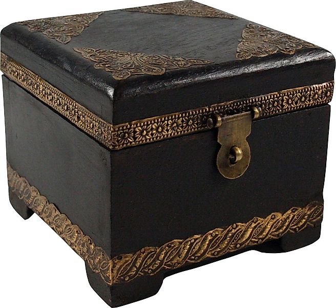 Guru-Shop Aufbewahrungsdose Rustikale kleine Schatztruhe, Holzschachtel,.. günstig online kaufen