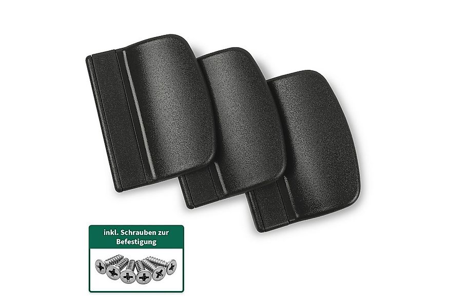 Silisto Türgriff Balkontürgriff Kunststoff grau 3 St. inkl. Schrauben günstig online kaufen