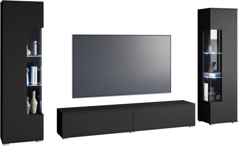 INOSIGN Wohnwand Kenia, Vitrine Türanschlag links/rechts günstig online kaufen