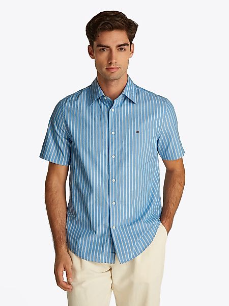Tommy Hilfiger Kurzarmhemd "FLEX POPLIN RETRO STP SS SHIRT" günstig online kaufen