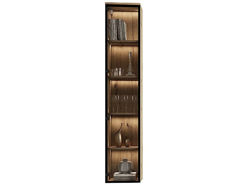 MOEBLINE Glasvitrine Hängevitrine FIVO 03 Artisan Eiche günstig online kaufen