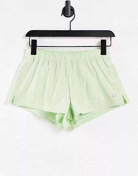 Calvin Klein Sport – 2-in-1 Shorts in Grün günstig online kaufen