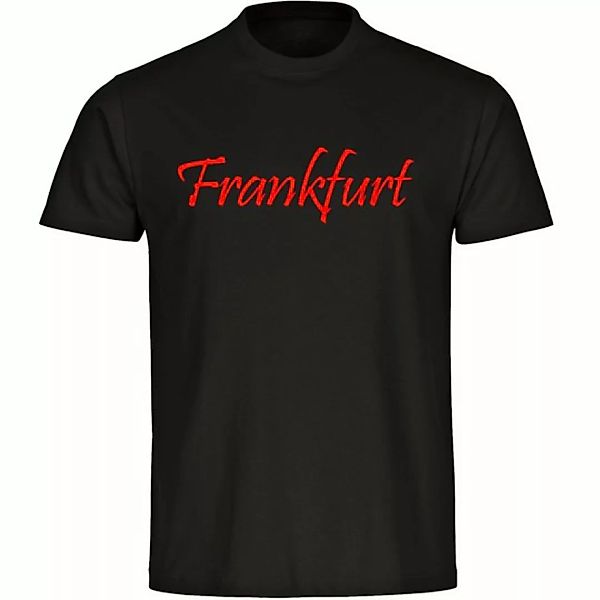multifanshop T-Shirt Herren Frankfurt - Schriftzug - Männer günstig online kaufen