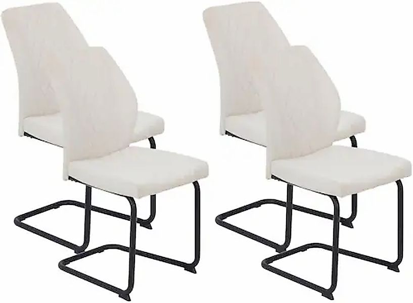 HELA Freischwinger »OSLO« (Set) 4 Stk.Freischwinger,Rautensteppung,Microfas günstig online kaufen