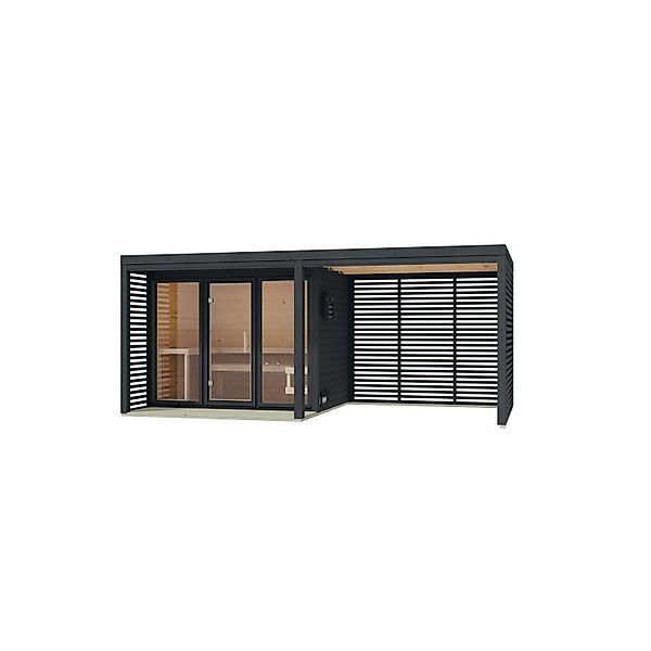 Chillroi Saunahaus Angelus XL Inklusive Anbau und Saunaofen Integriert Steu günstig online kaufen