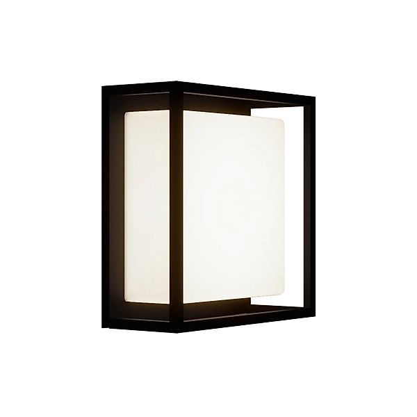 Lucande LED Wandleuchte Außen Ilirian 9616188 Spritzwassergeschützt Modern günstig online kaufen