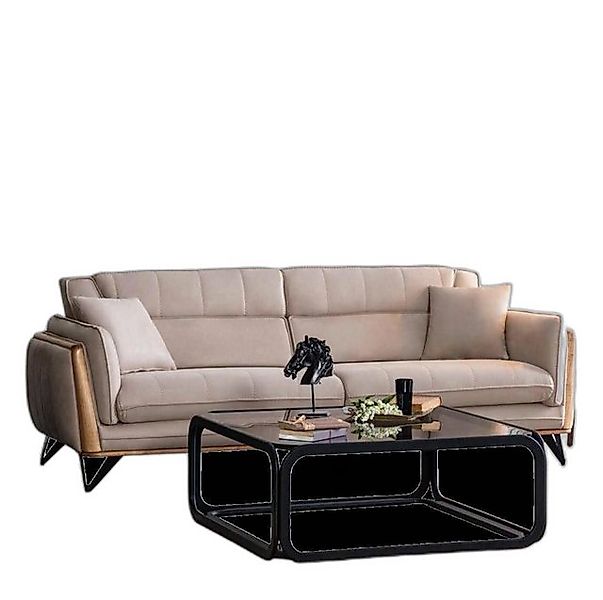 Xlmoebel 3-Sitzer Beige Dreisitzer Sofa Polster Möbel Einrichtung Couchstüc günstig online kaufen