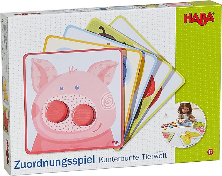 Haba Lernspielzeug Kleinkindwelt Zuordnungsspiel Kunterbunte Tierwelt günstig online kaufen